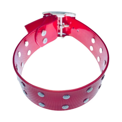 RIVET CHOKER IN RED