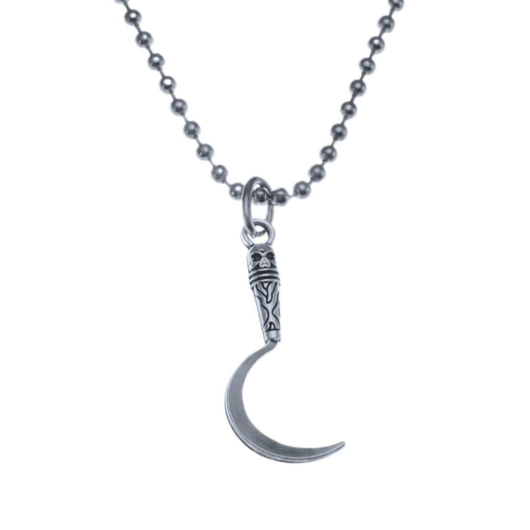 SICKLE BALL CHAIN NECKLACE