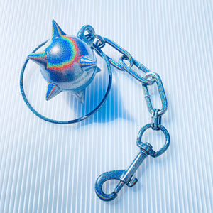 SATURN SPIKE BALL BELT CLIP IN HOLOGRAPHIC