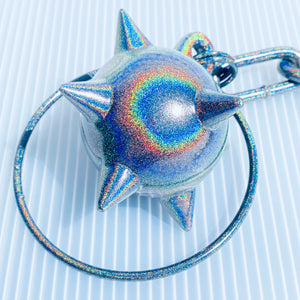 SATURN SPIKE BALL BELT CLIP IN HOLOGRAPHIC